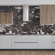 BLACK MARINACE LEATHER - MPK STONE